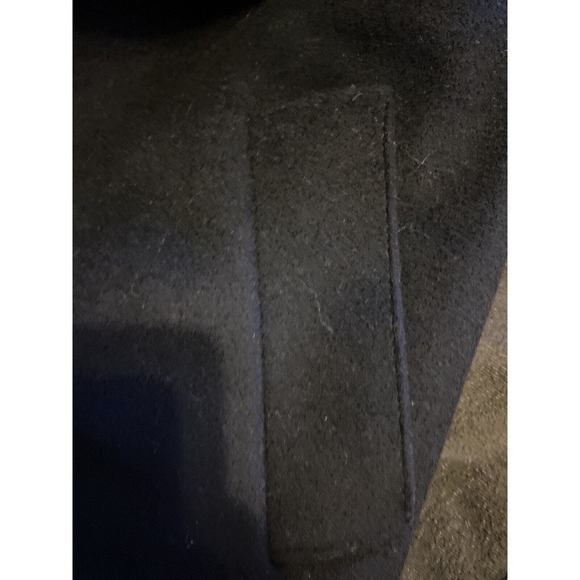 Ralph Lauren Womans 16 Long Wool Winter Coat Plus Size Single Breasted Black XL - Picture 8 of 14